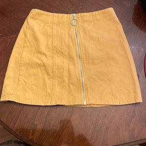 Yellow ZipUp skirt